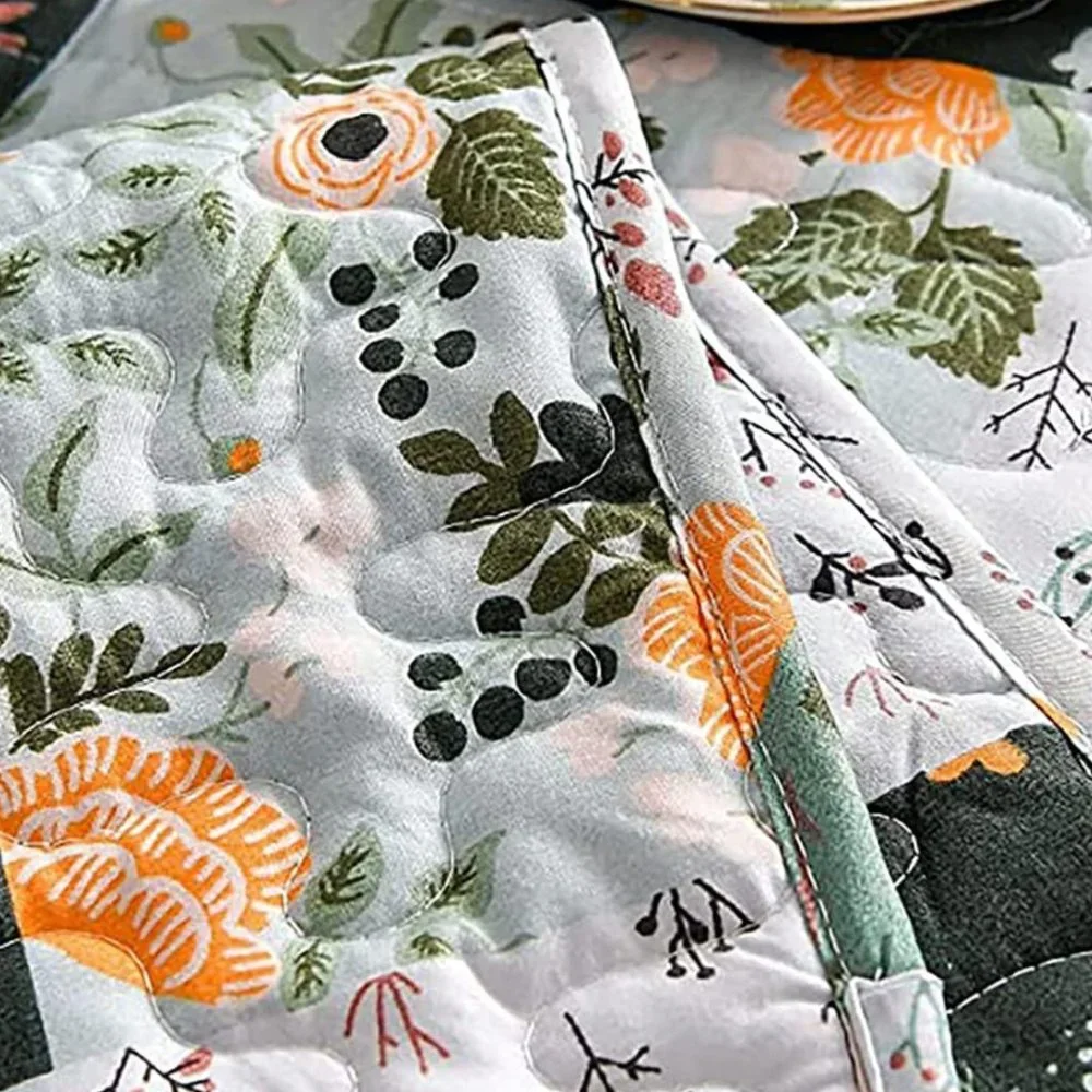 New Boho Floral Throw Blanket Bedspread Quilt - 50